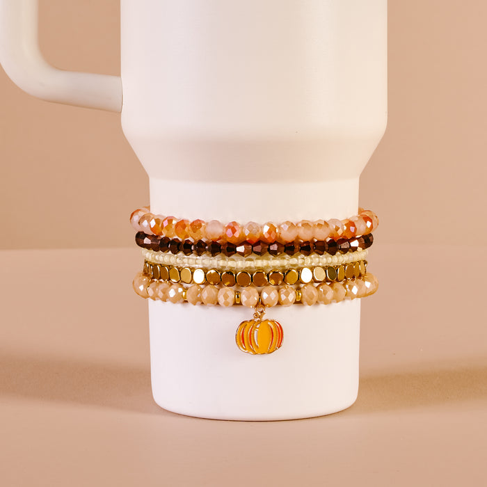 Autumn Glow Tumbler Bracelet Stack