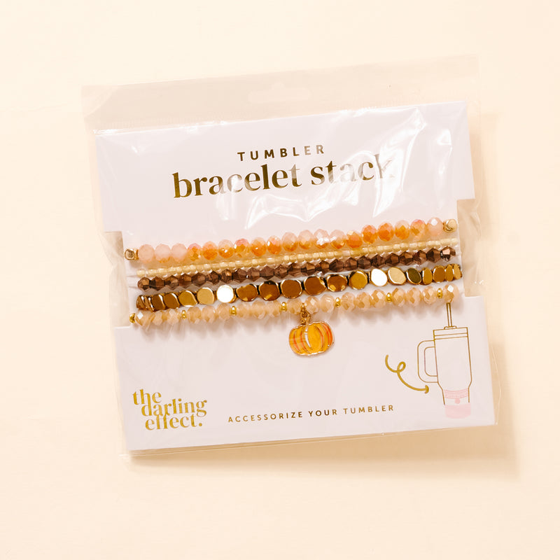 Autumn Glow Tumbler Bracelet Stack