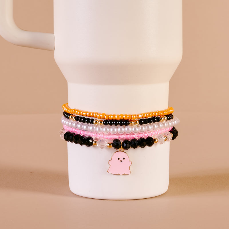 Spook & Sparkle Tumbler Bracelet Stack