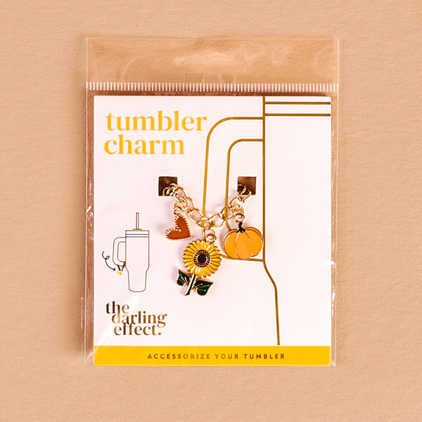 Happy Harvest Tumbler Charm