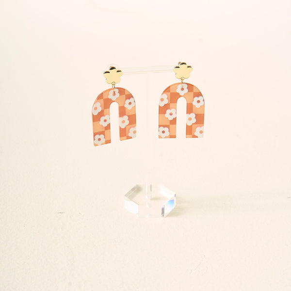 Orange Game Day Acrylic Earrings