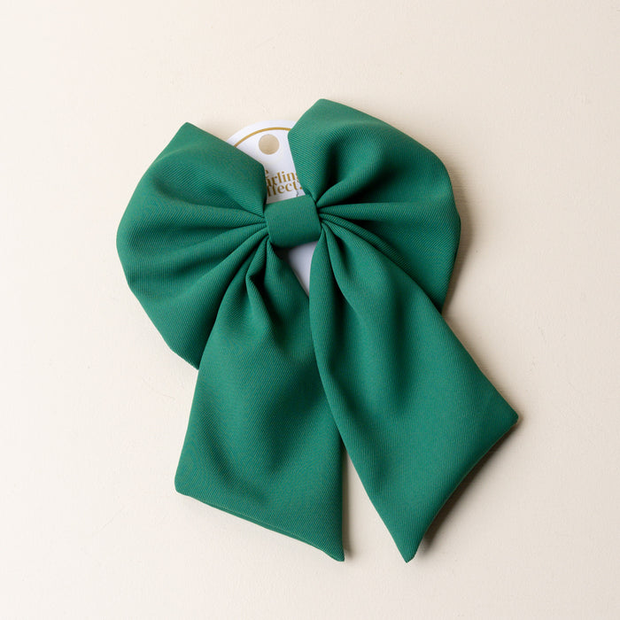 Dark Green Hair Bow