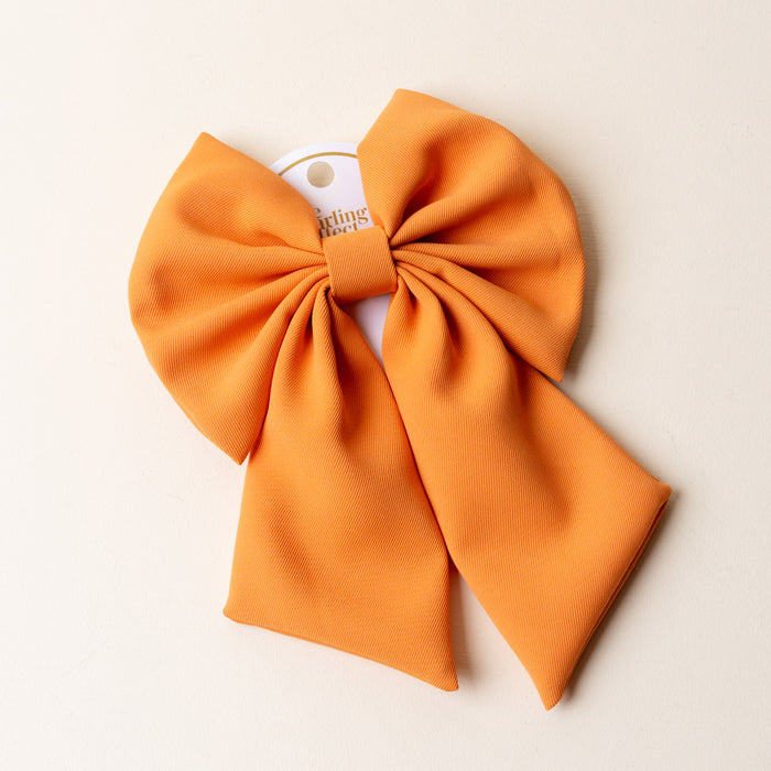 Orange Hair Bow