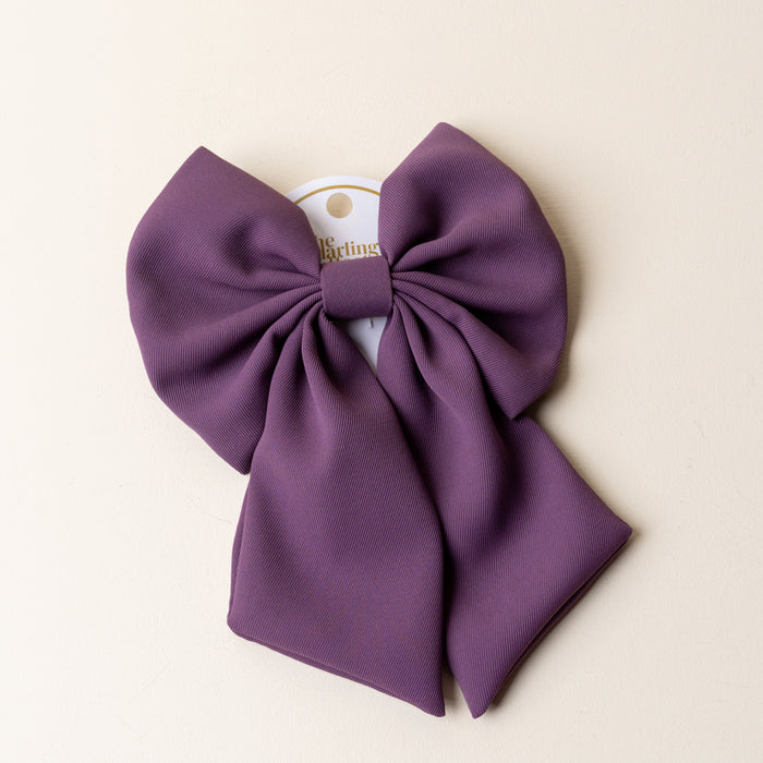 Purple Hair Bow