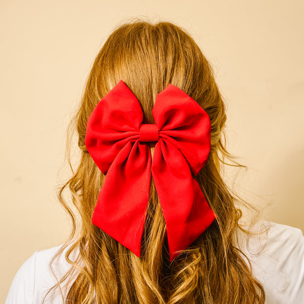 Red Hair Bow