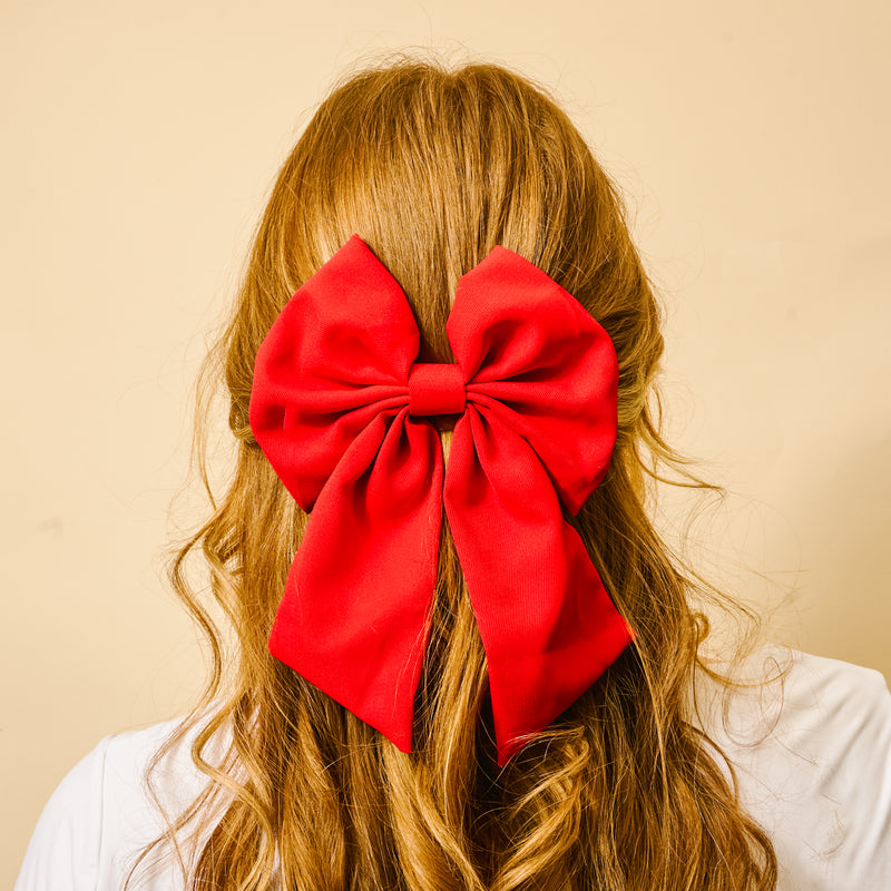 Red Hair Bow