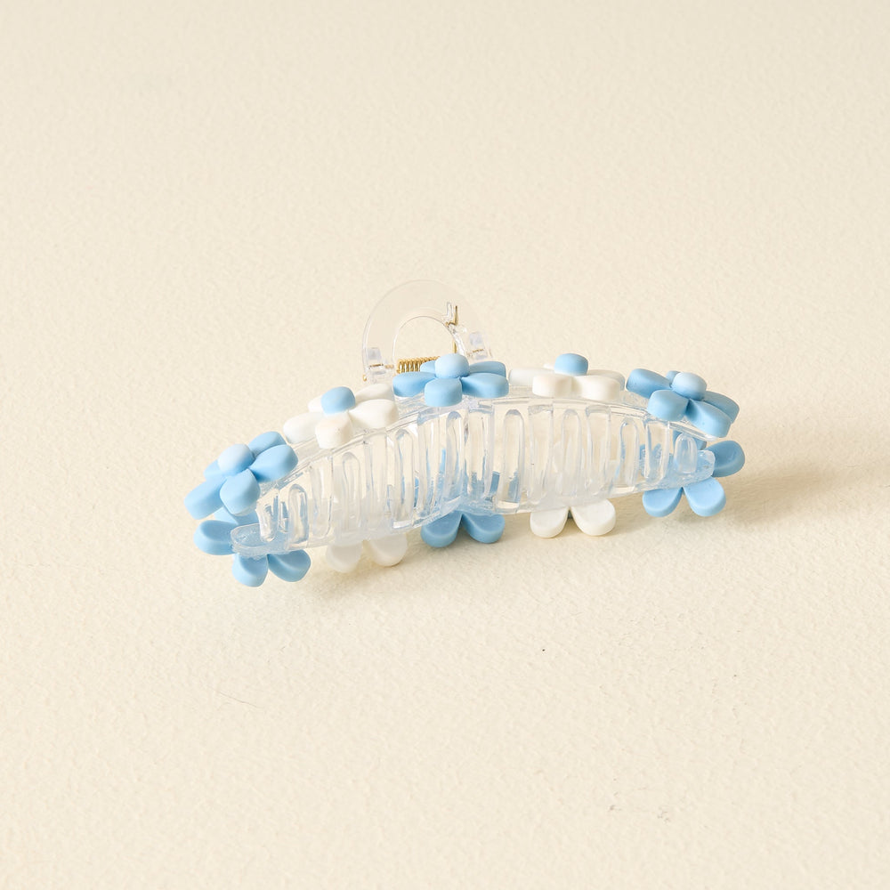 Light Blue Game Day Daisy Claw Clip