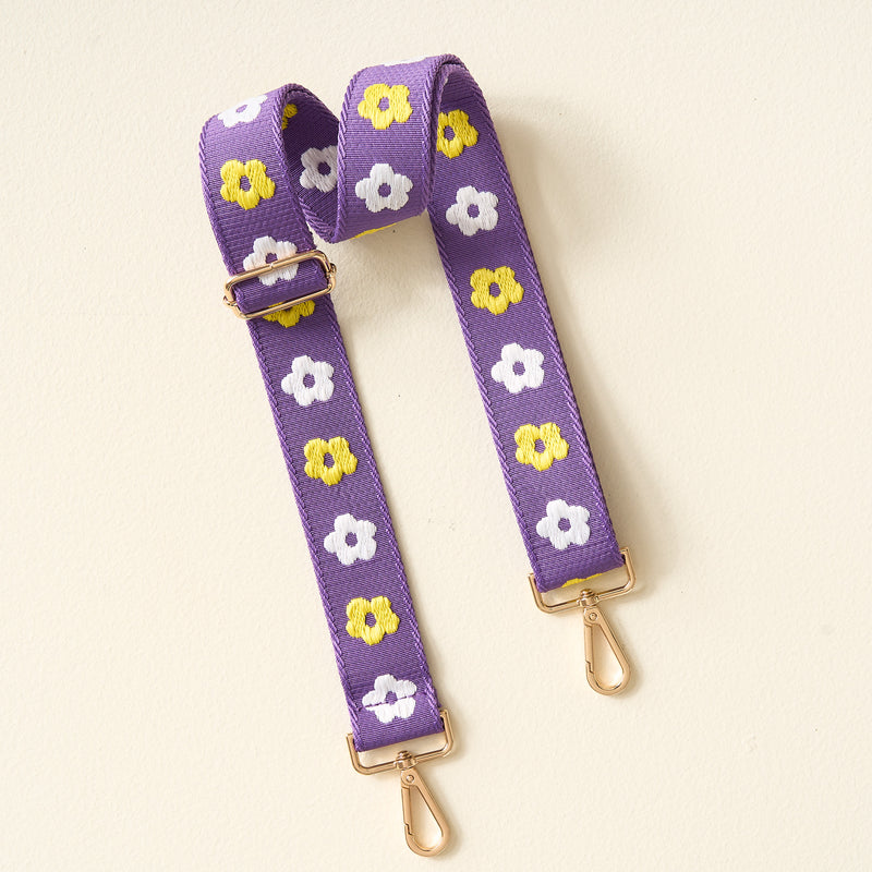 Purple Yellow Game Day Crossbody Strap