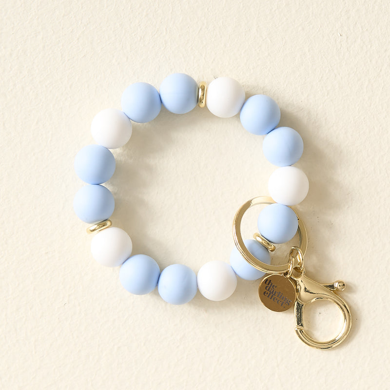 Light Blue Gameday Hands-Free Keychain Wristlet
