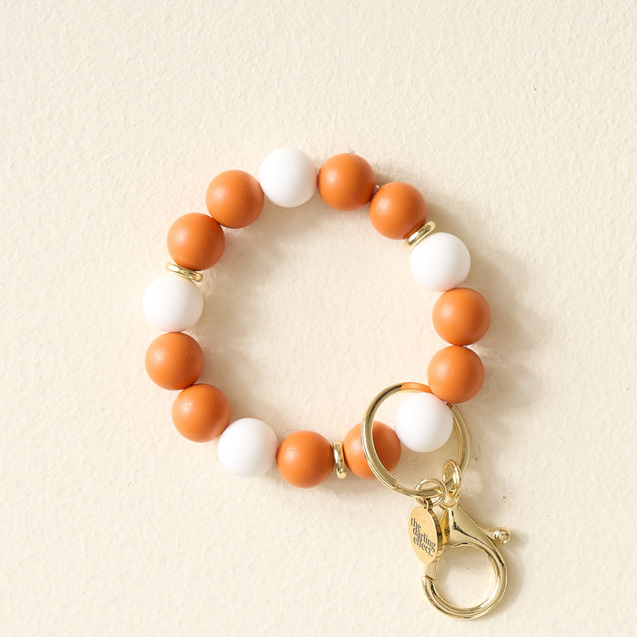 Orange Game Day Hands-Free Keychain Wristlet