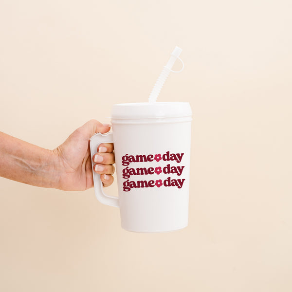 Burgundy Game Day 34 oz Mega Mug