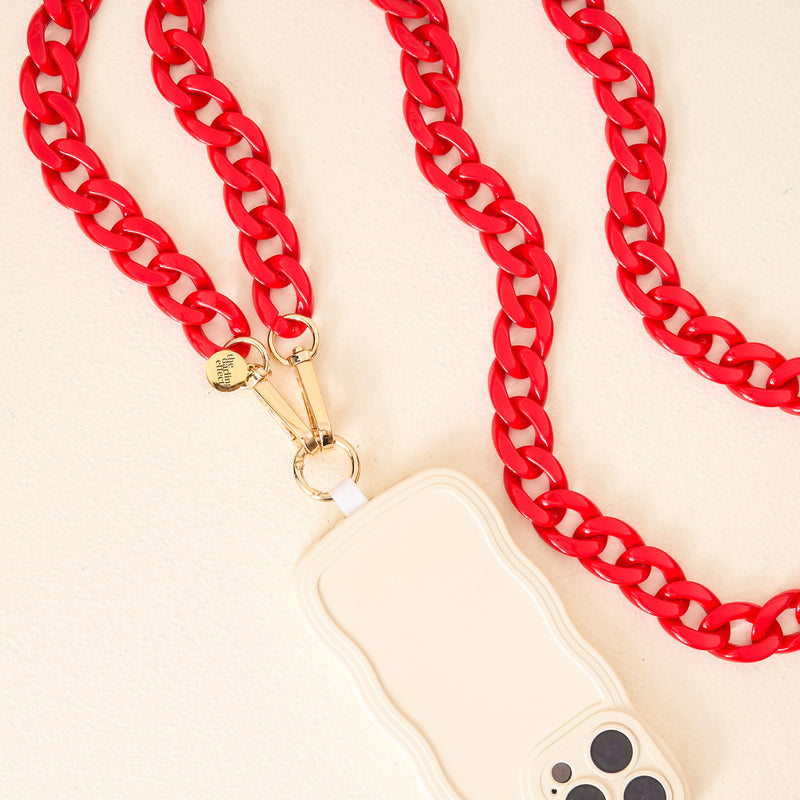 Red Game Day Phone Chain