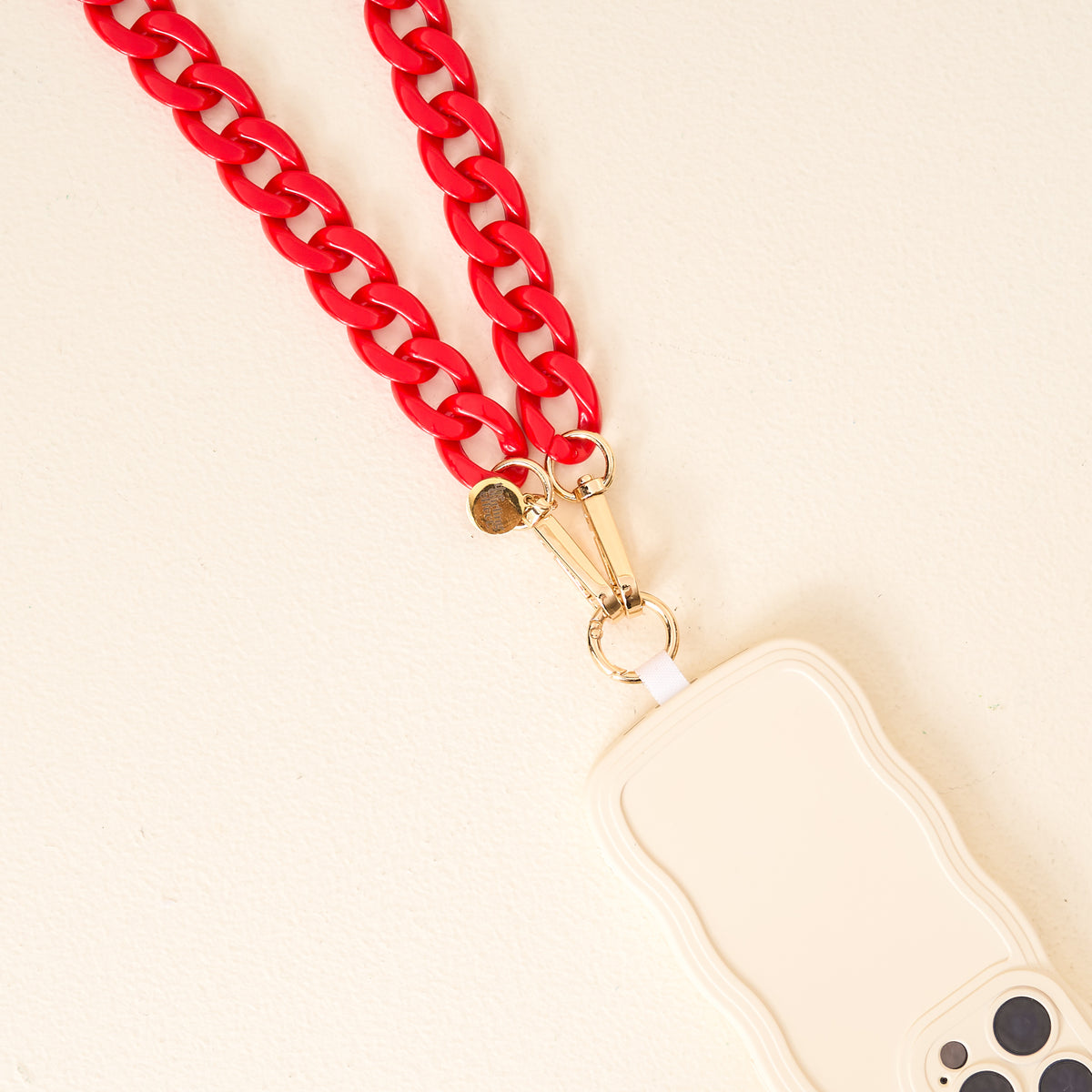 Red Game Day Phone Chain