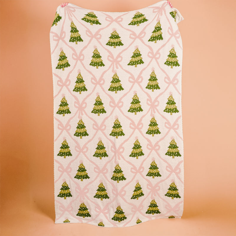 Twinkling Trees Cozy Dreams Luxe Blanket