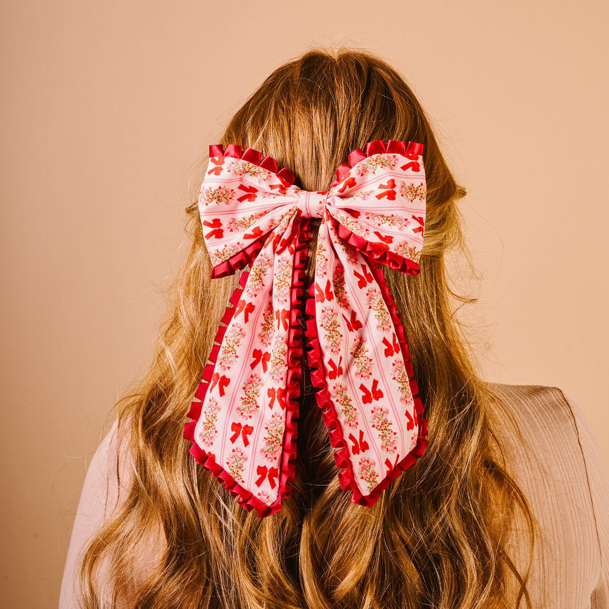 Oh So Merry Fancy Frills Hair Bow
