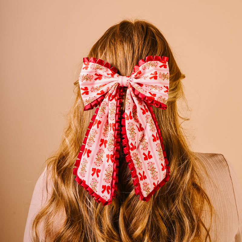 Oh So Merry Fancy Frills Hair Bow