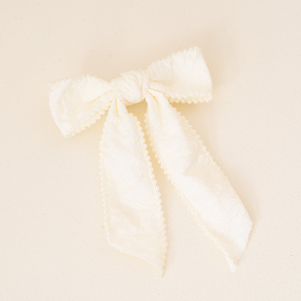 Pearl Hair Bow