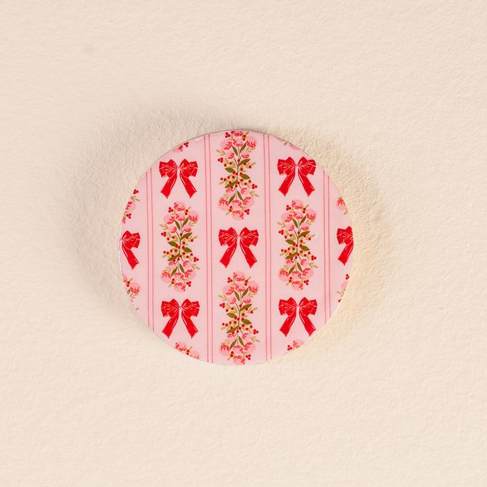 Oh So Merry Wood Enamel Coaster