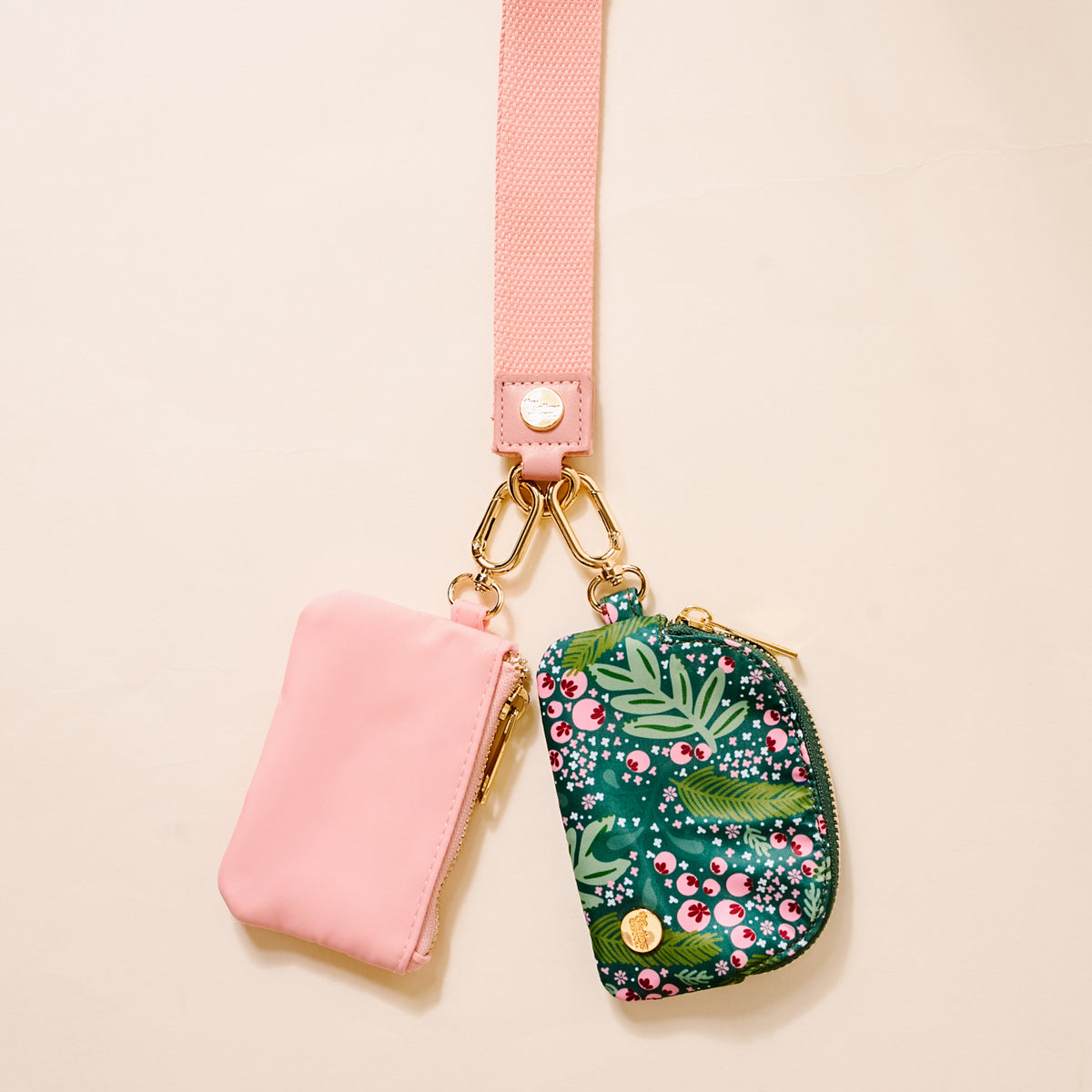 Jolly Sprig Dynamic Duo Pouch Wristlet