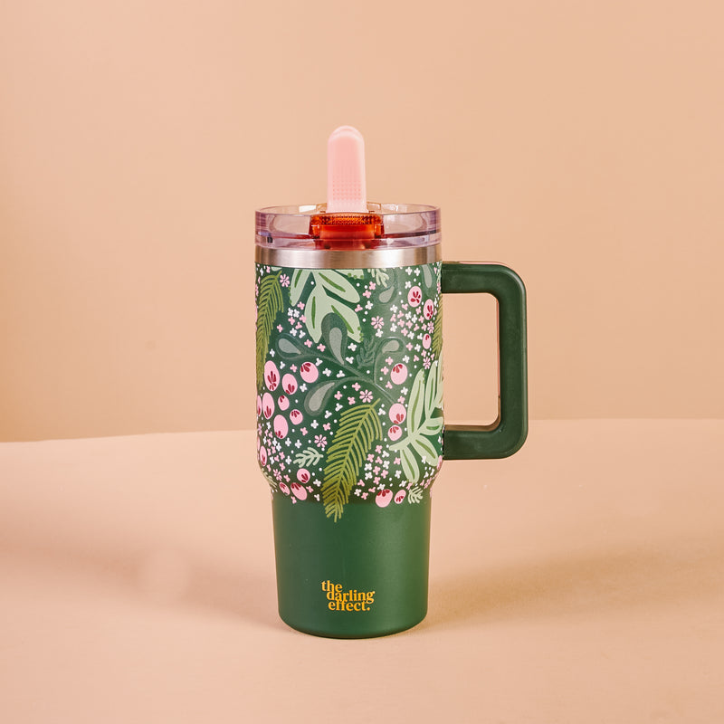 Jolly Sprig 20 oz Lifestyle Flip Straw Tumbler