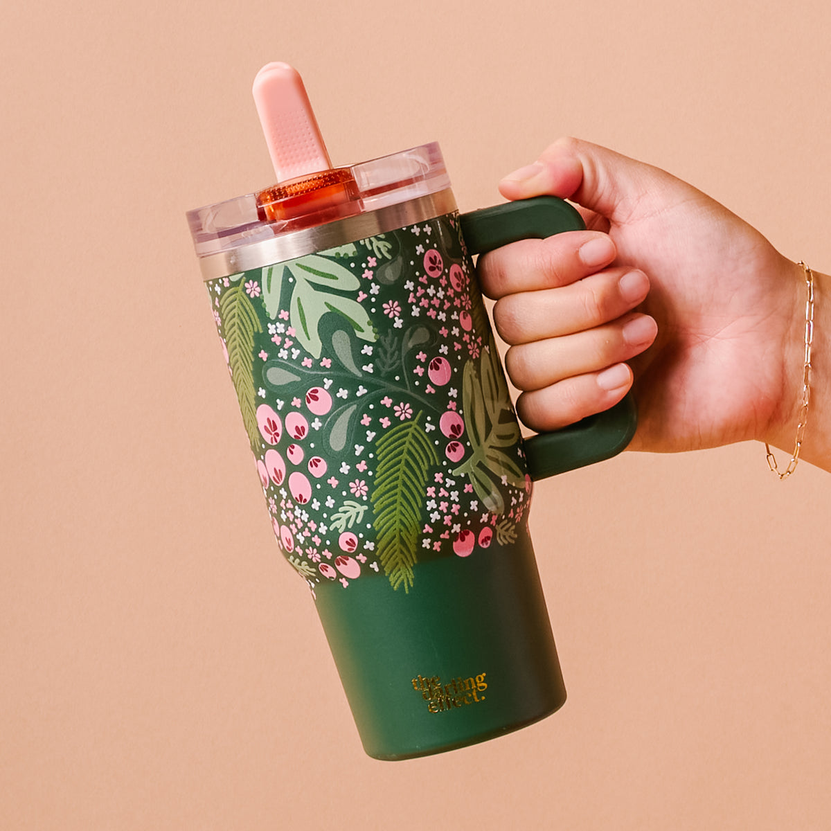 Jolly Sprig 20 oz Lifestyle Flip Straw Tumbler