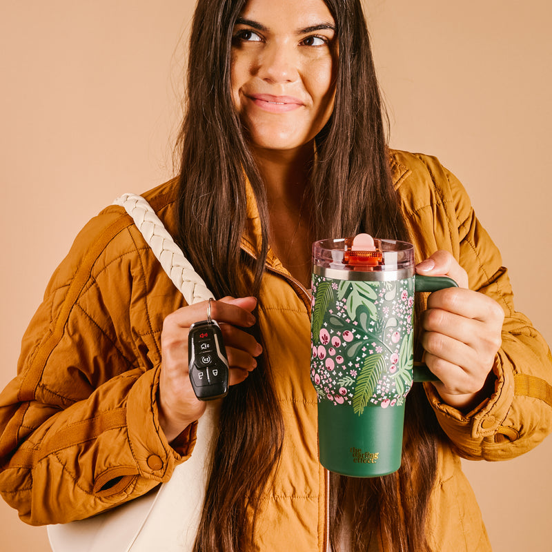 Jolly Sprig 20 oz Lifestyle Flip Straw Tumbler