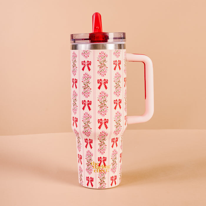 Oh So Merry 40 oz Lifestyle Flip Straw Tumbler