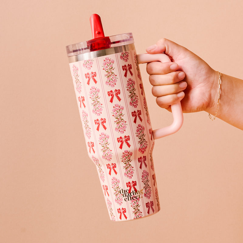 Oh So Merry 40 oz Lifestyle Flip Straw Tumbler