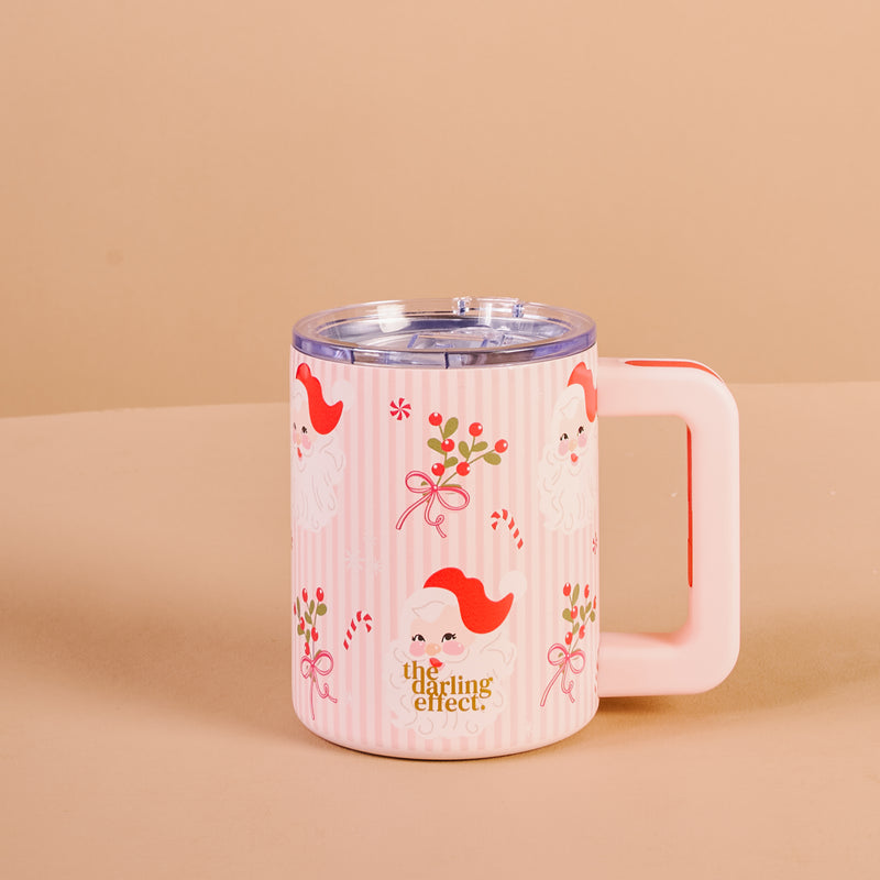 Holly Jolly Santa 14 oz Insulated Mug