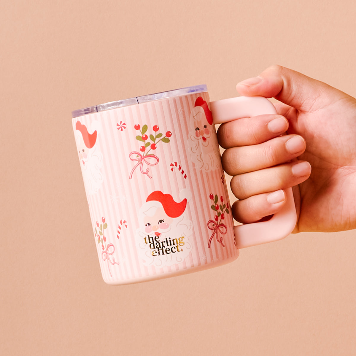 Holly Jolly Santa 14 oz Insulated Mug