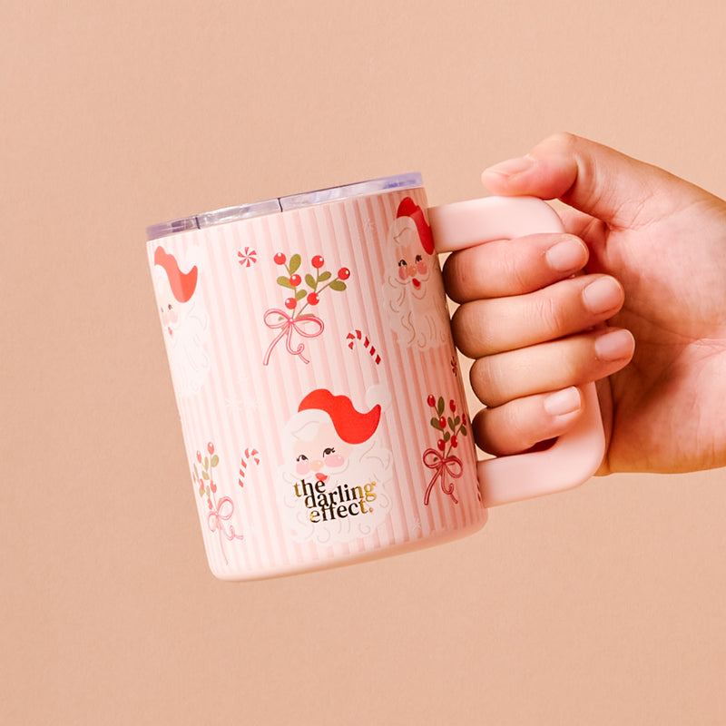 Holly Jolly Santa 14 oz Insulated Mug
