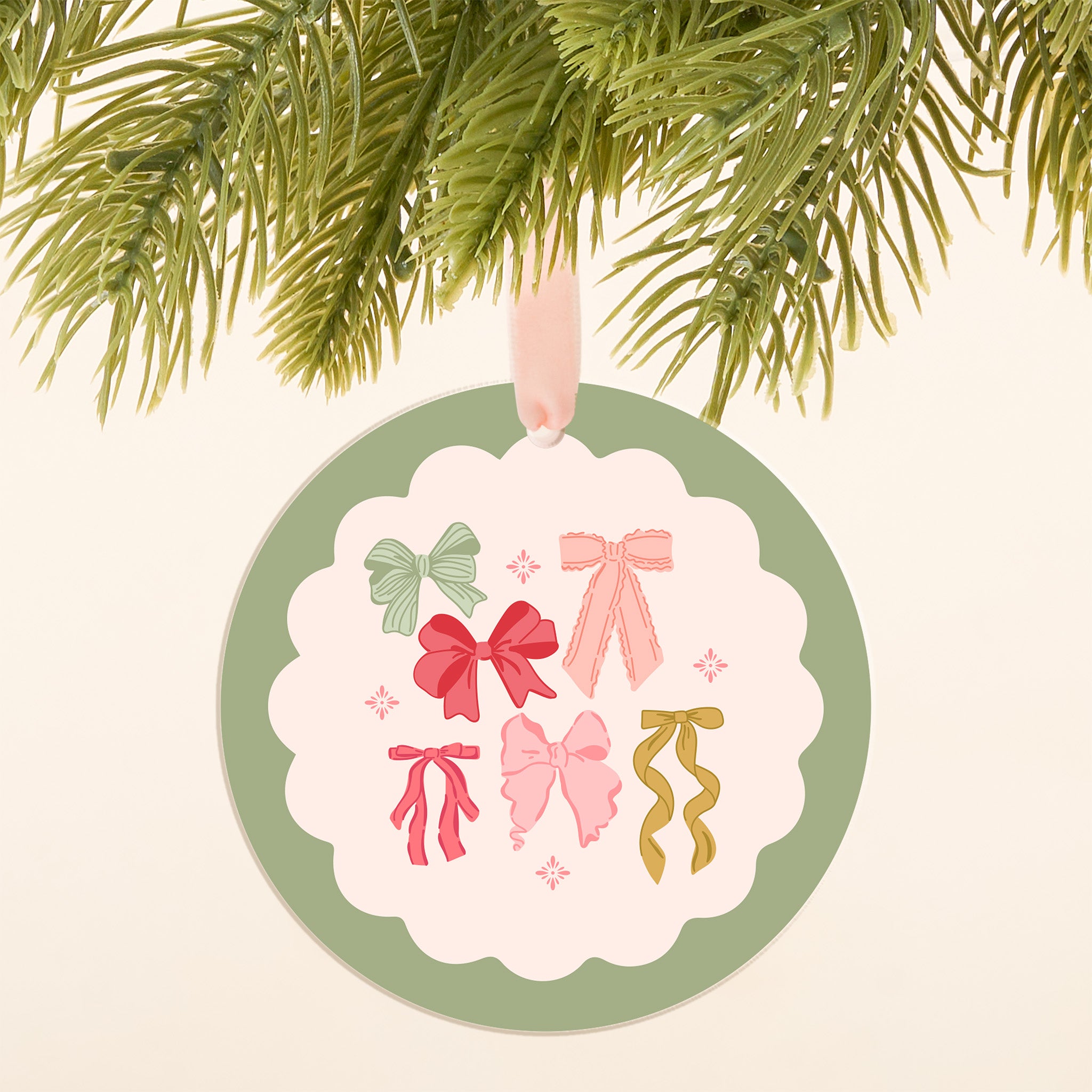 Holiday Tree Ornament - Bow Affair