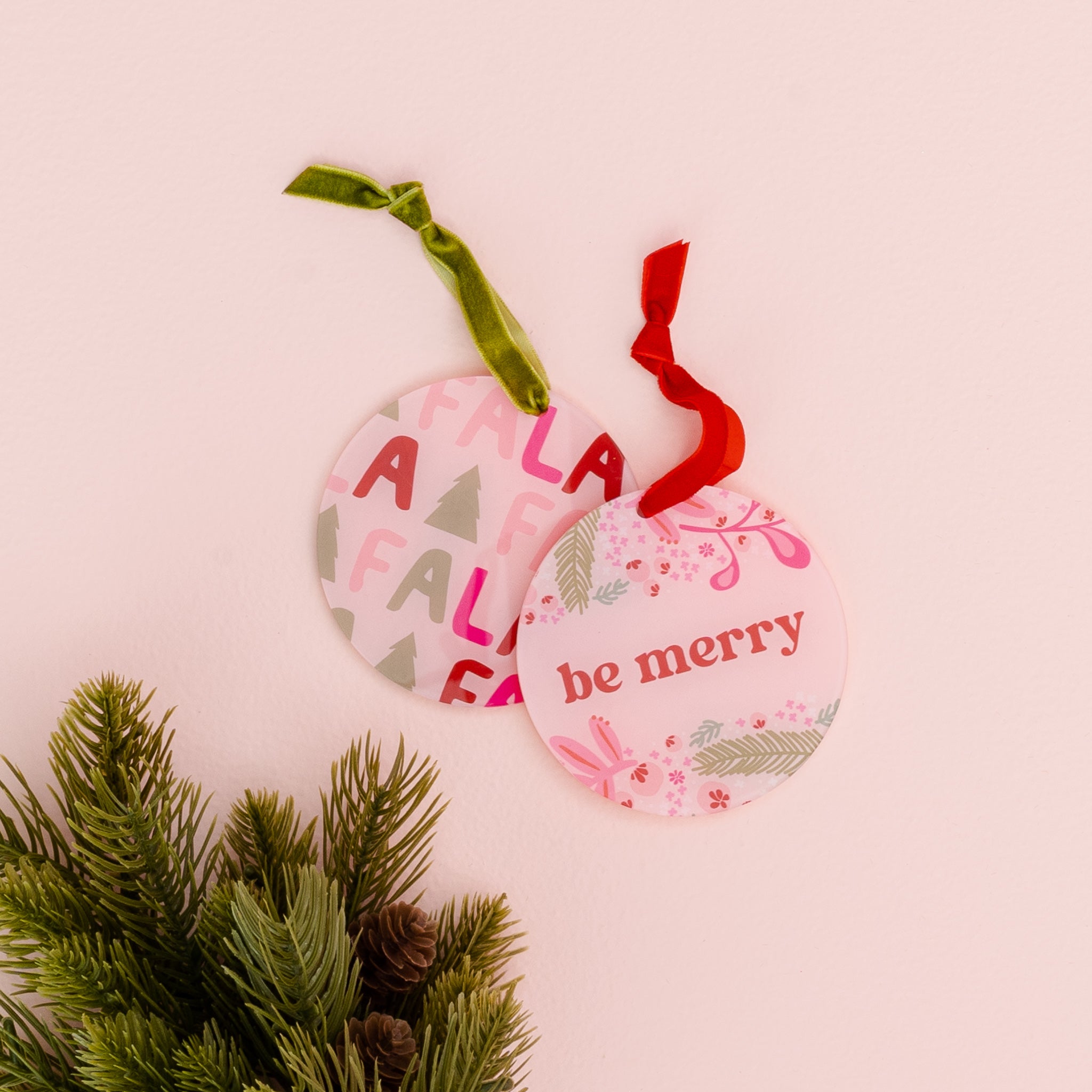 Holiday Tree Ornament - Be Merry