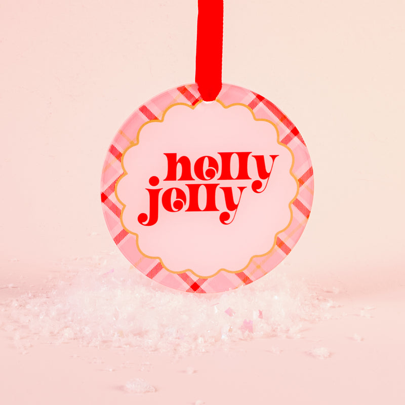 Holly Jolly Holiday Tree Ornament