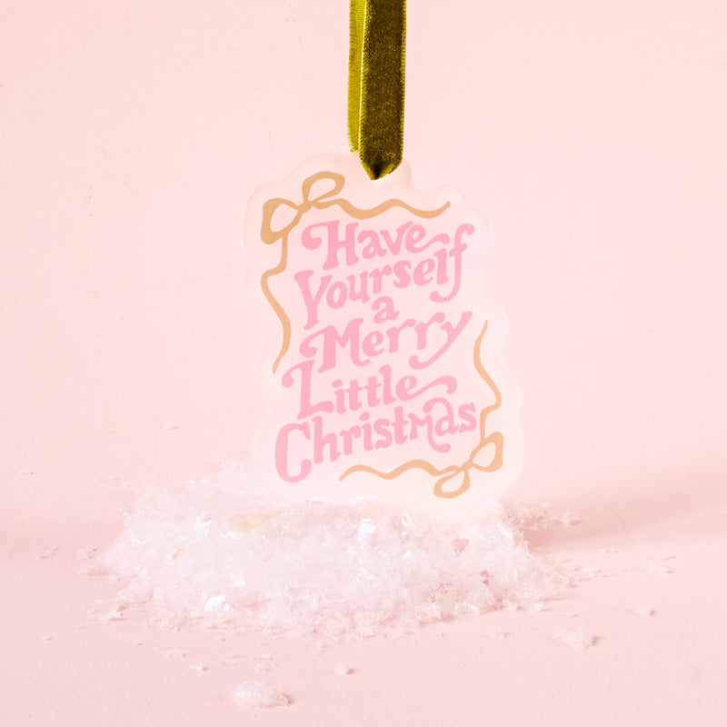 Merry Little Christmas Holiday Tree Ornament