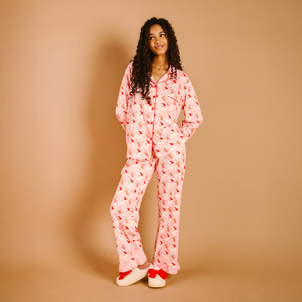 Holly Jolly Santa Sweet Dreams Pajama Pants Set