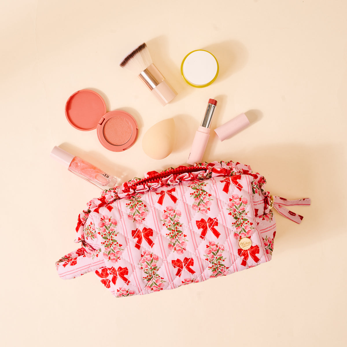 Oh So Merry Essentials Quilted Cosmetic Pouch