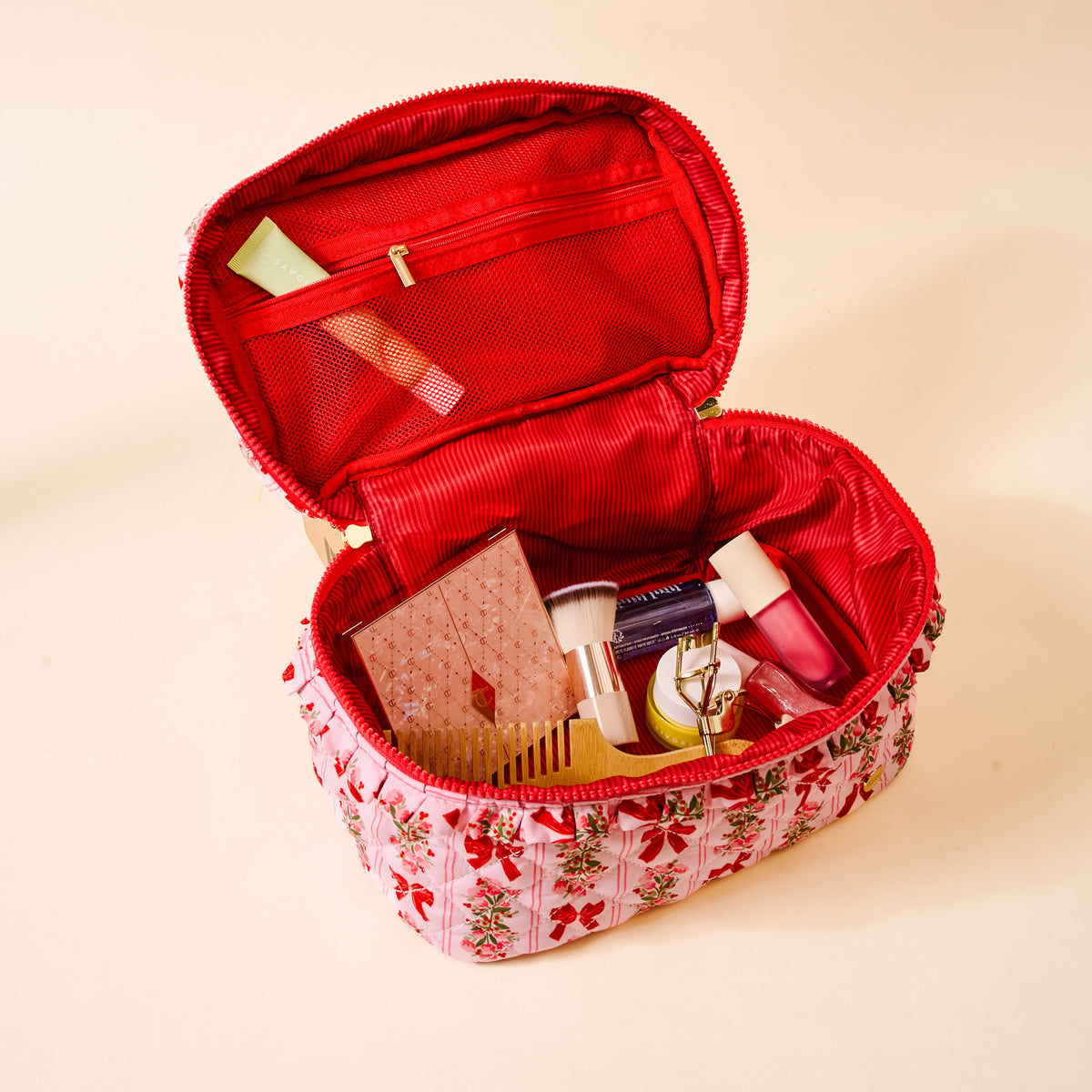Oh So Merry Glam & Go Quilted Cosmetic Bag