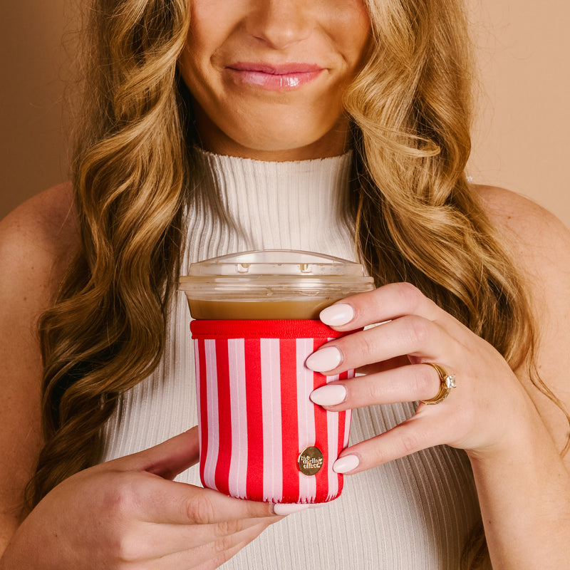 Peppermint Stripes Sip Savvy Drink Sleeve