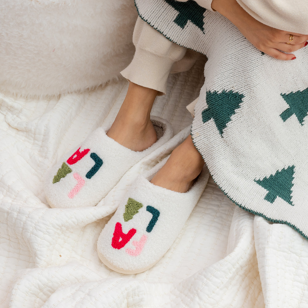 Christmas Fuzzy Slippers