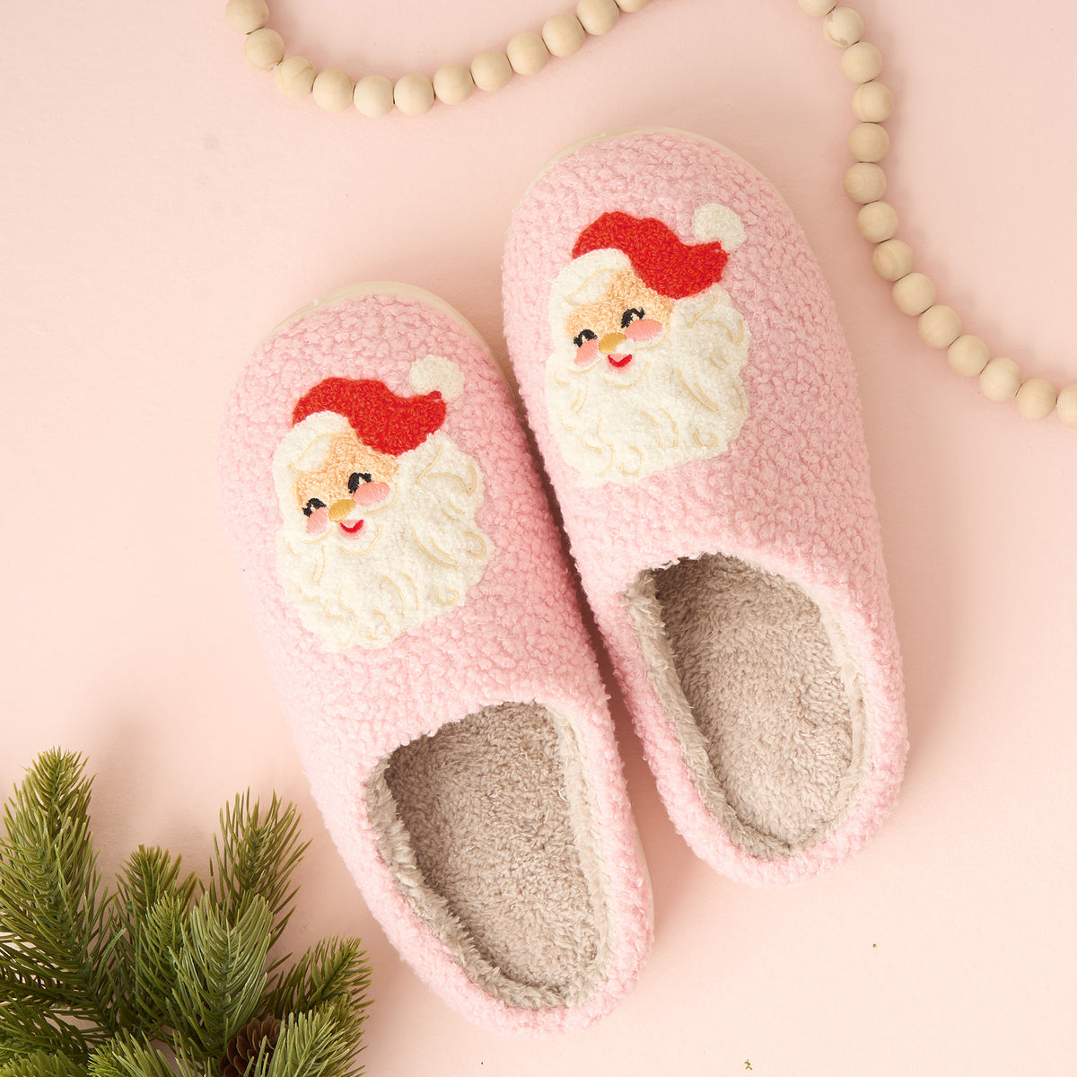 Santa Fuzzy Slippers