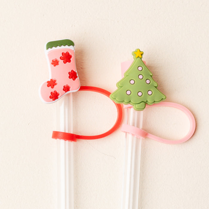 Naughty or Nice Straw Topper Set
