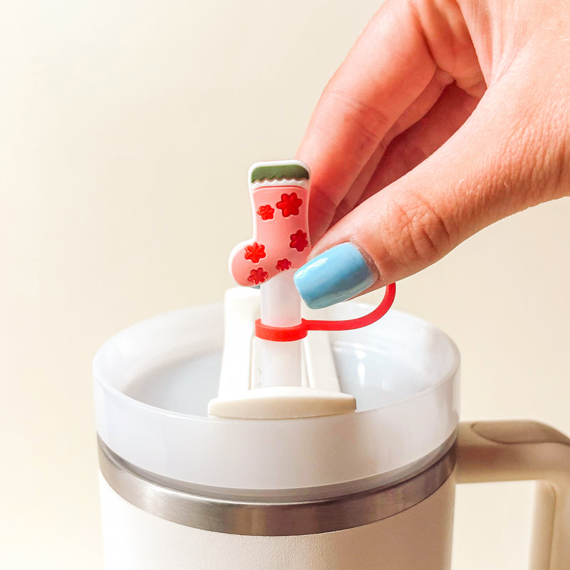 Naughty or Nice Straw Topper Set