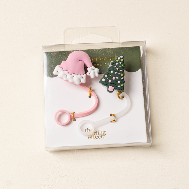 Santa Baby Straw Topper Set