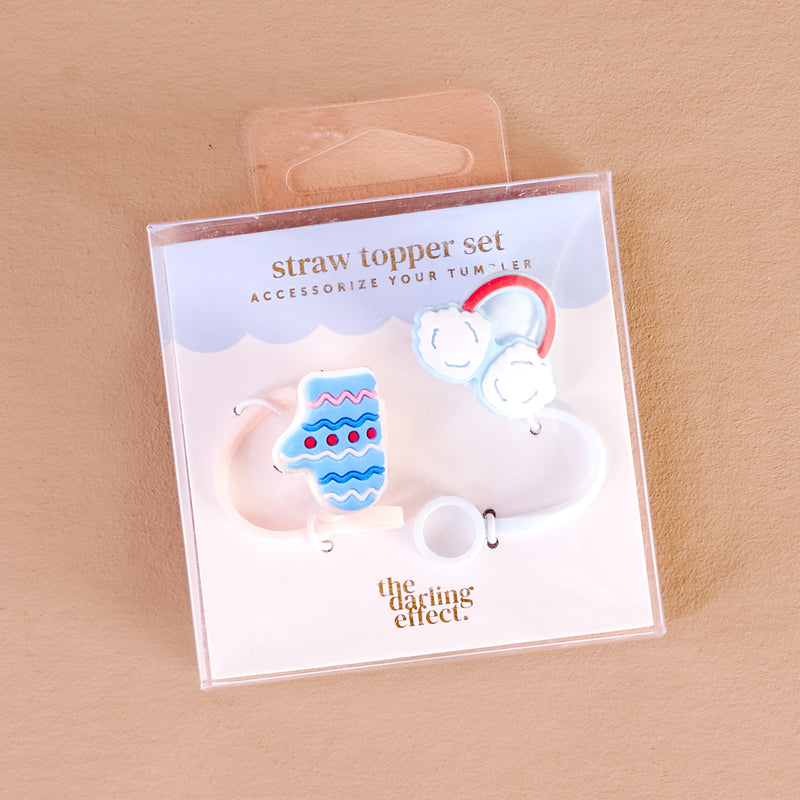 Snow Much Fun Straw Topper Set