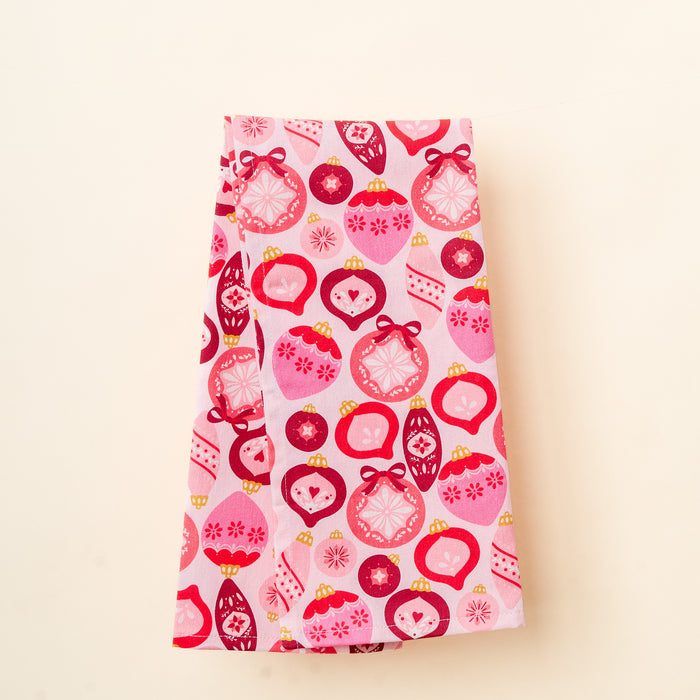 Merry Ornaments Tea Towel