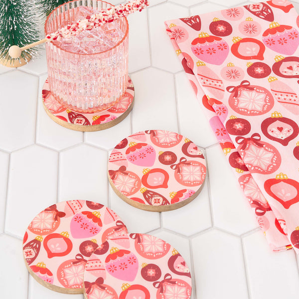 Merry Ornaments Tea Towel