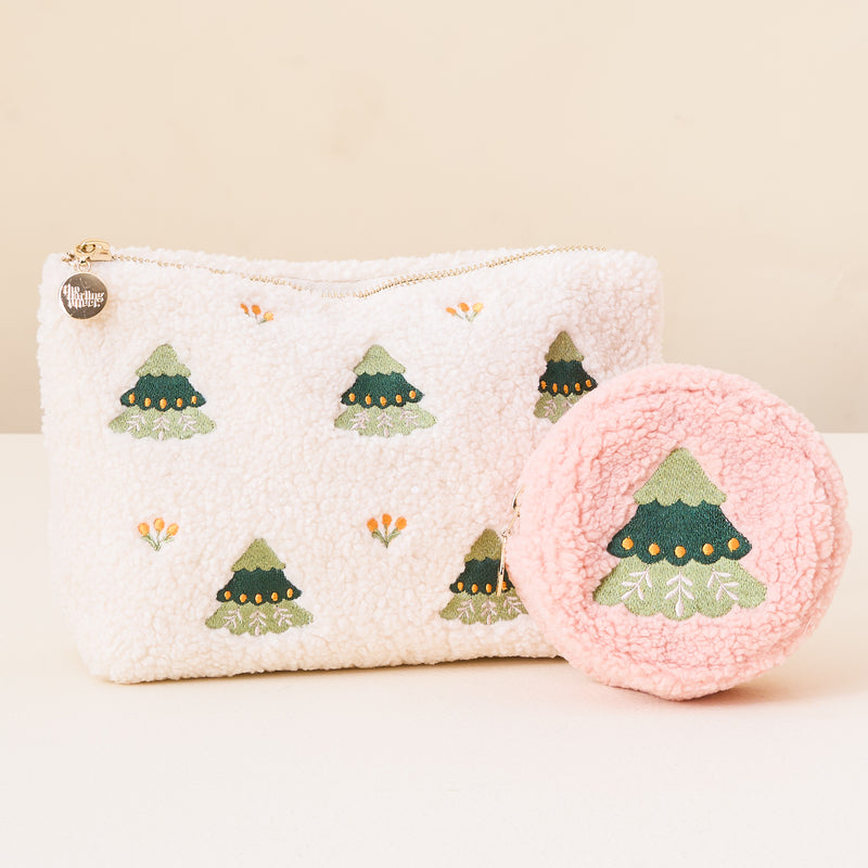 Countryside Christmas Teddy Pouch