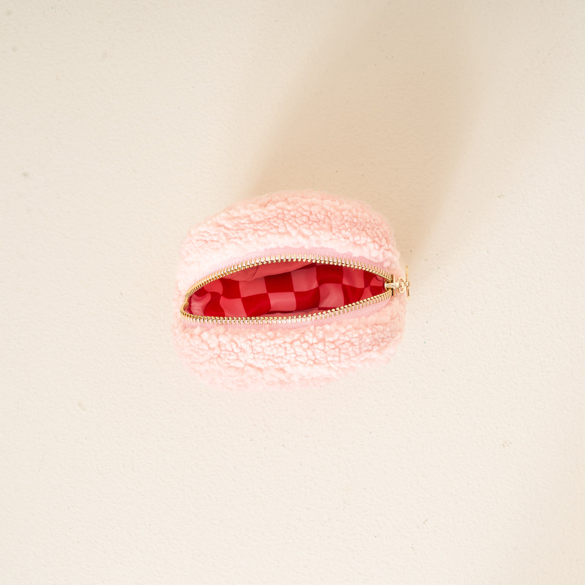 Candy Cane Circle Teddy Pouch