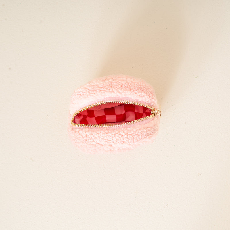 Candy Cane Circle Teddy Pouch
